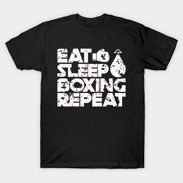 Aged Eat Sleep Boxing T-Shirt by colorsplash